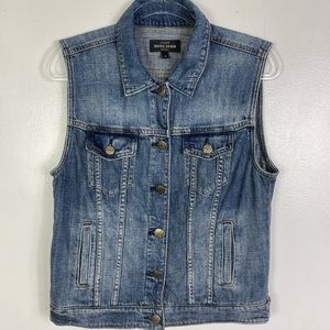 J. Crew indigo denim vest